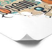 Afro Boho Queen - farbenfrohe Kunst Poster (Ecke)