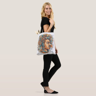 Afro Boho Queen - farbenfrohe Kunst Tasche