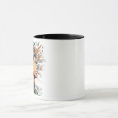 Afro Boho Queen - farbenfrohe Kunst Tasse (Zentrum)