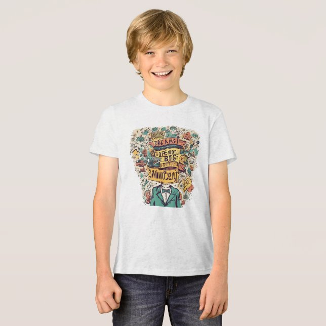Afro Boho Queen - farbenfrohe Kunst Tri-Blend Shirt (Vorderseite voll)