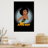 Afro Boy Poster (Küche)