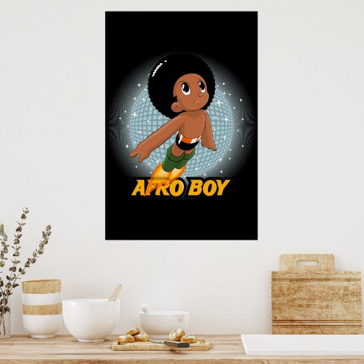 Afro Boy Poster (Küche)
