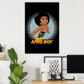 Afro Boy Poster (Heimbüro)