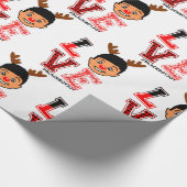 Afro Boy Weihnachtsgeschenk-Wrapper, Red Nose Rent Geschenkpapier (Ecke)