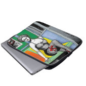 Afro-Button herauf Laptop-Hülse Laptopschutzhülle (Vorne Knopf)