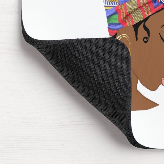 Afro Caribbean Queen Mousepad (Ecke)