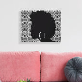 Afro Centric Wrapped Canvas Leinwanddruck (Insitu (Wohnzimmer))