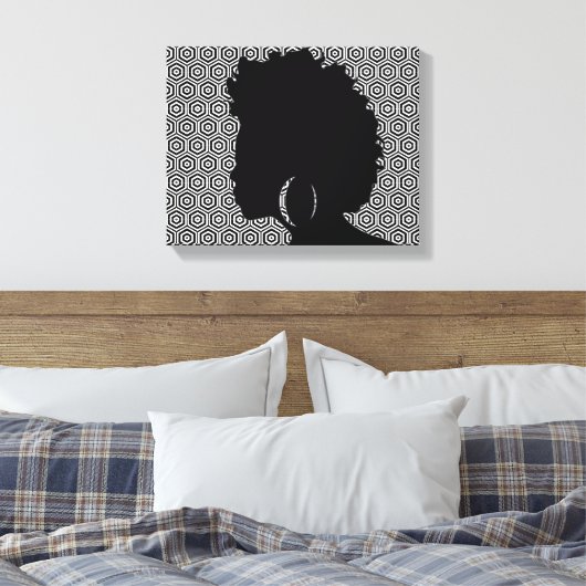 Afro Centric Wrapped Canvas Leinwanddruck (Insitu (Schlafzimmer))