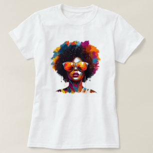 Afro Chic Sonnenbrille T - Shirt
