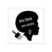 Afro Chick - 100% NATURAL Haar Gummistempel (Prägung)