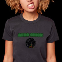 Afro Chick - Black Bella+Leinwand Frauen-Slim Fit