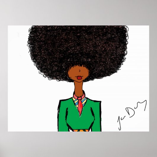 Afro Chick Poster (Vorne)
