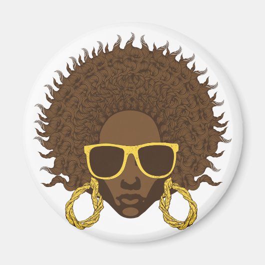 Afro Cool Magnet (Vorne)