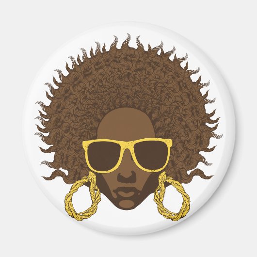 Afro Cool Magnet (Vorne)