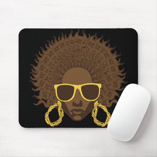 Afro cool mousepad (Mit Mouse)