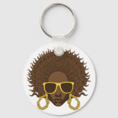 Afro Cool Schlüsselanhänger (Vorderseite)
