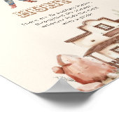 Afro Cowgirl Ranch Baby Dusche Schnuller Jagd Poster (Ecke)