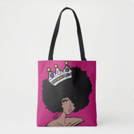 Afro Crown Canvas Bag Tasche