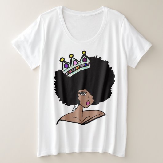 Afro Crown T - Shirt (Design vorne)