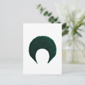 Afro Cyan das MUSEUM Zazzle Geschenke Postkarte (Stehend Vorderseite)