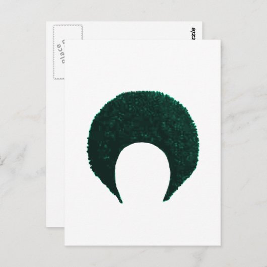 Afro Cyan das MUSEUM Zazzle Geschenke Postkarte (Vorne/Hinten)