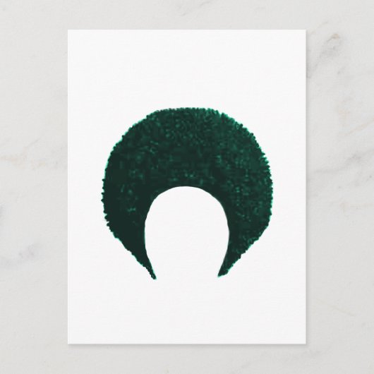 Afro Cyan das MUSEUM Zazzle Geschenke Postkarte (Vorderseite)
