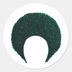 Afro Cyan das MUSEUM Zazzle Geschenke Runder Aufkleber