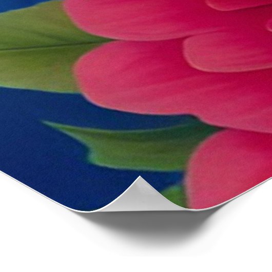 Afro-Dame mit Seesternhut Poster (Ecke)