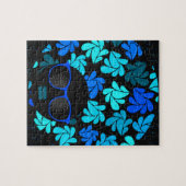 Afro Diva Blau  Puzzle (Horizontal)