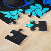 Afro Diva Blau  Puzzle (Seite)