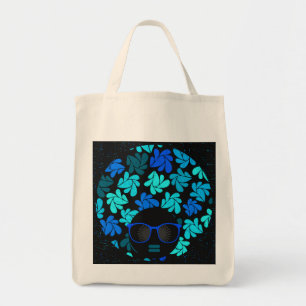 Afro Diva Blau Tragetasche