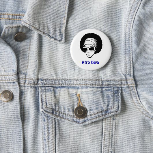 Afro-Diva Button (Beispiel)