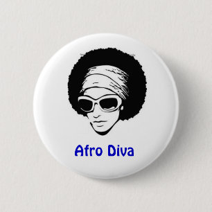 Afro-Diva Button
