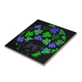 Afro Diva Green & Blue Fliese (Seite)
