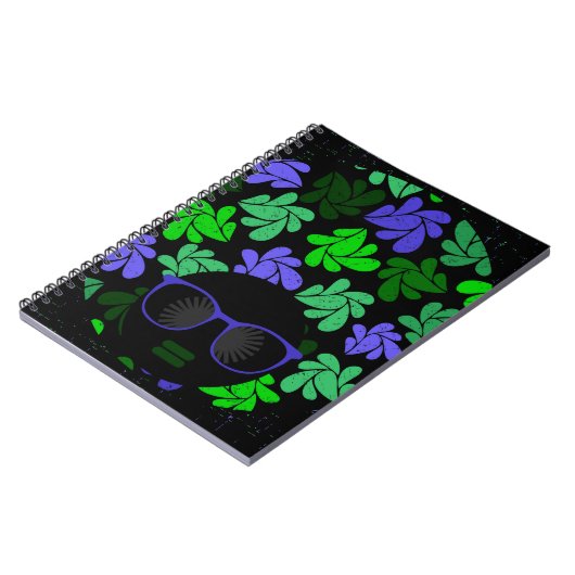 Afro Diva Green & Blue Notizblock (Linke Seite)