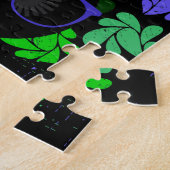 Afro Diva Green & Blue Puzzle (Seite)