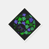 Afro Diva Green & Blue Serviette (Ecke)