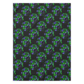 Afro Diva Green & Blue Tischdecke (Vorderseite)