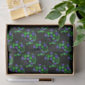 Afro Diva Grün & Blau Seidenpapier (Geschenk)