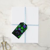 Afro Diva Grün und Blau Geschenkanhänger (Mit Garn)