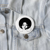 Afro-Diva-Knopf Button (Beispiel)