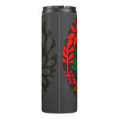 Afro Diva Red Green Slate Black Thermosbecher (Rückseite)