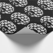 Afro Diva Schwarz & Weiß Geschenkpapier (Ecke)