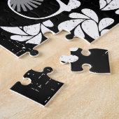 Afro Diva Schwarz & Weiß Puzzle (Seite)