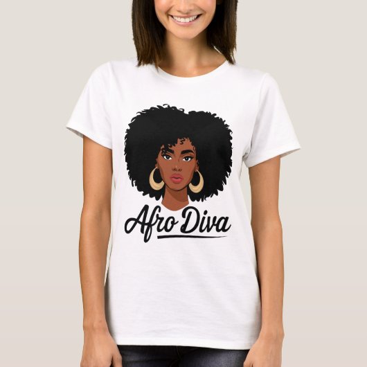 Afro Diva T - Shirt für Damen (Vorderseite)