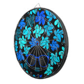 Afro Diva Turquoise Aquamarin Dartscheibe (Vorderseite rechts)