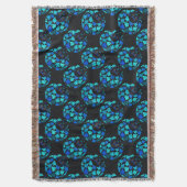 Afro Diva Turquoise Aquamarin Decke (Vorderseite Vertikal)