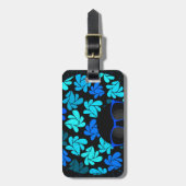 Afro Diva Turquoise Aquamarin Gepäckanhänger (Vorderseite vertikal)