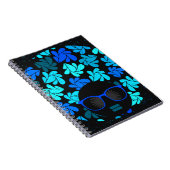 Afro Diva Turquoise Aquamarin Notizblock (Rechte Seite)