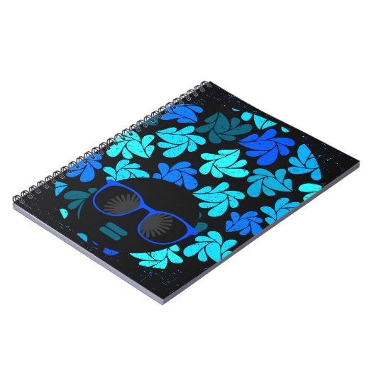 Afro Diva Turquoise Aquamarin Notizblock (Linke Seite)